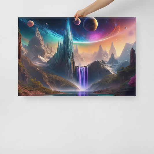 Purple Falls - Canvas