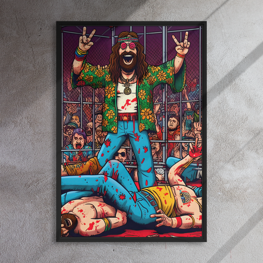 Bloody Hippies - Framed Canvas