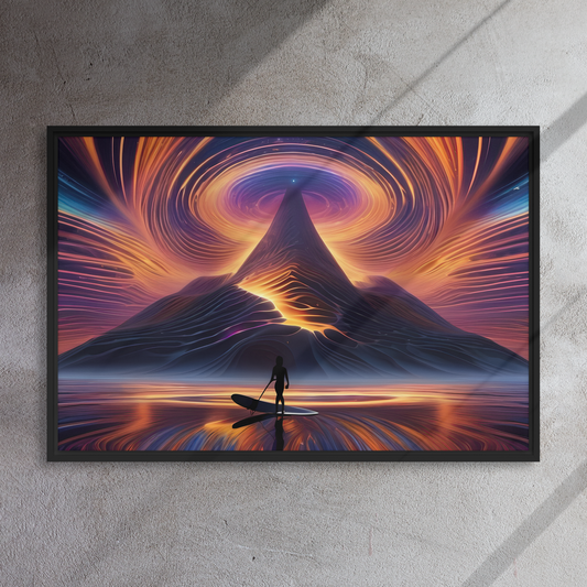 The Tranquil Tempest - Framed Canvas